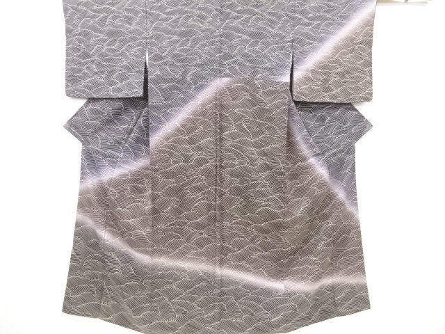 JAPANESE KIMONO / VINTAGE HOMONGI / ROUGH WAVE